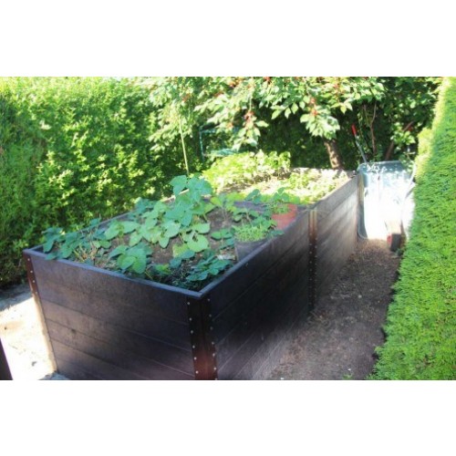 VYVÝŠENÝ ZÁHON 240 × 136 × 79 cm, HNĚDÁ