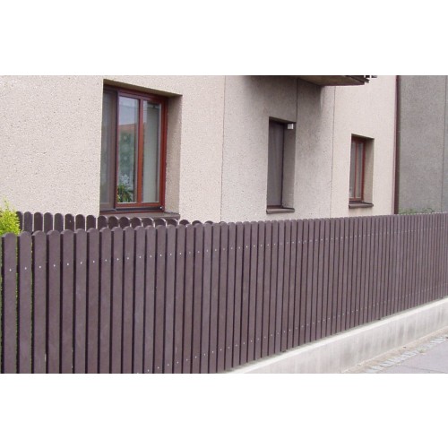 Plotovka 78x21, 0,78 m, s rovnou hlavou, černá